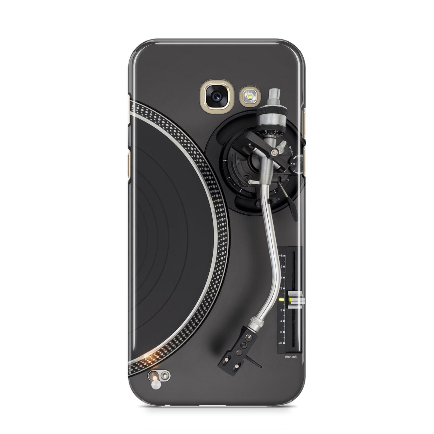 Vinyl Record Player Samsung Galaxy A5 2017 Case on gold phone