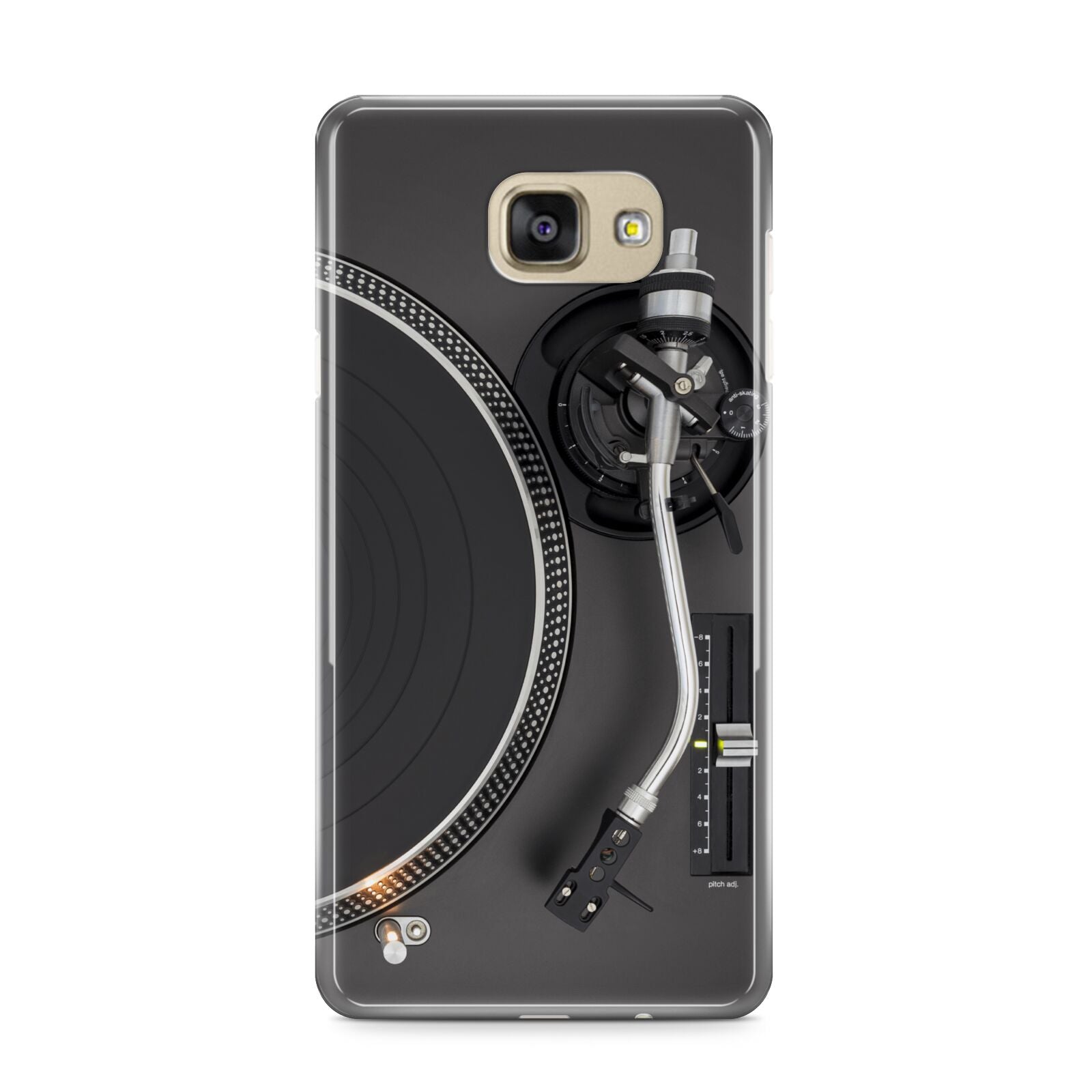 Vinyl Record Player Samsung Galaxy A9 2016 Case on gold phone
