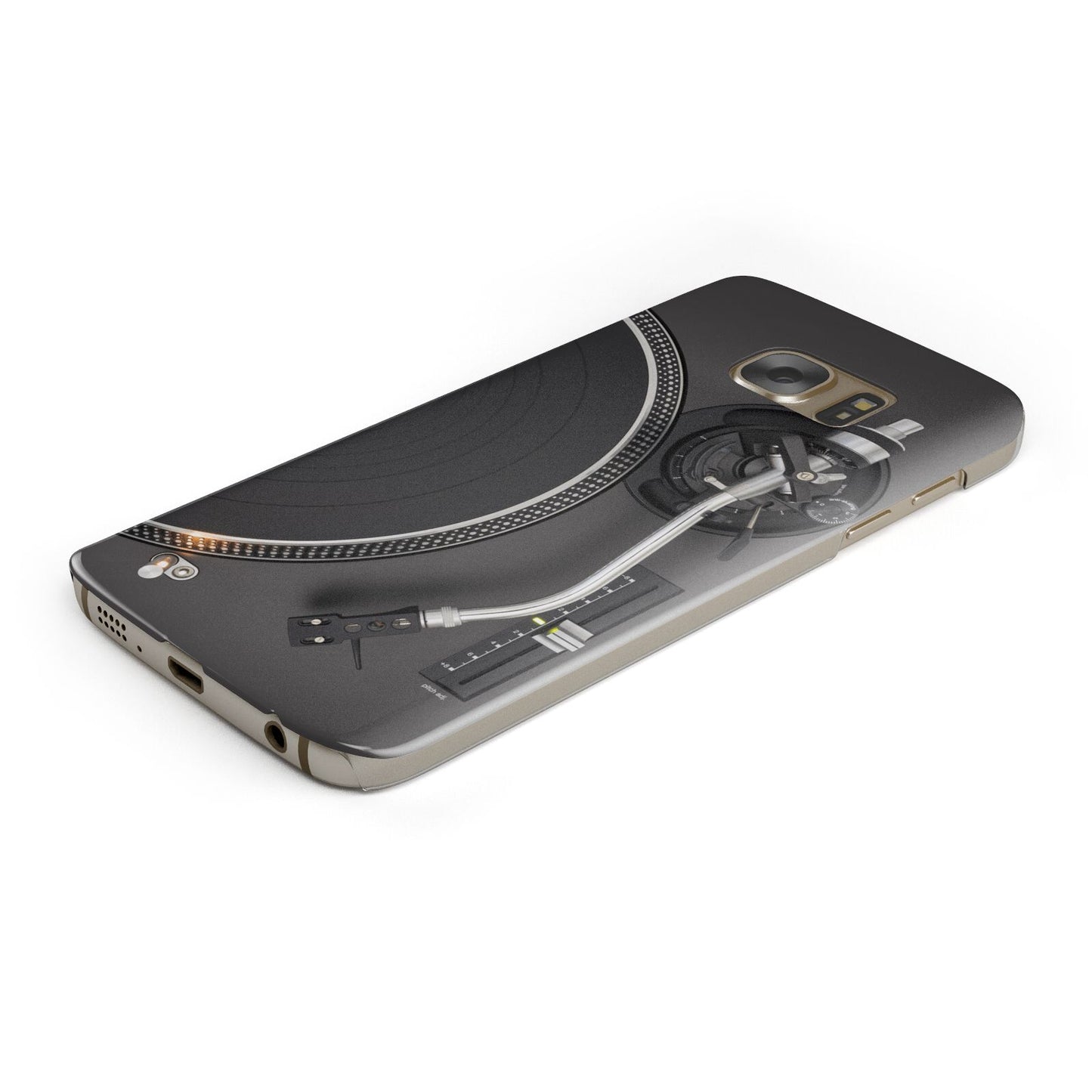 Vinyl Record Player Samsung Galaxy Case Bottom Cutout