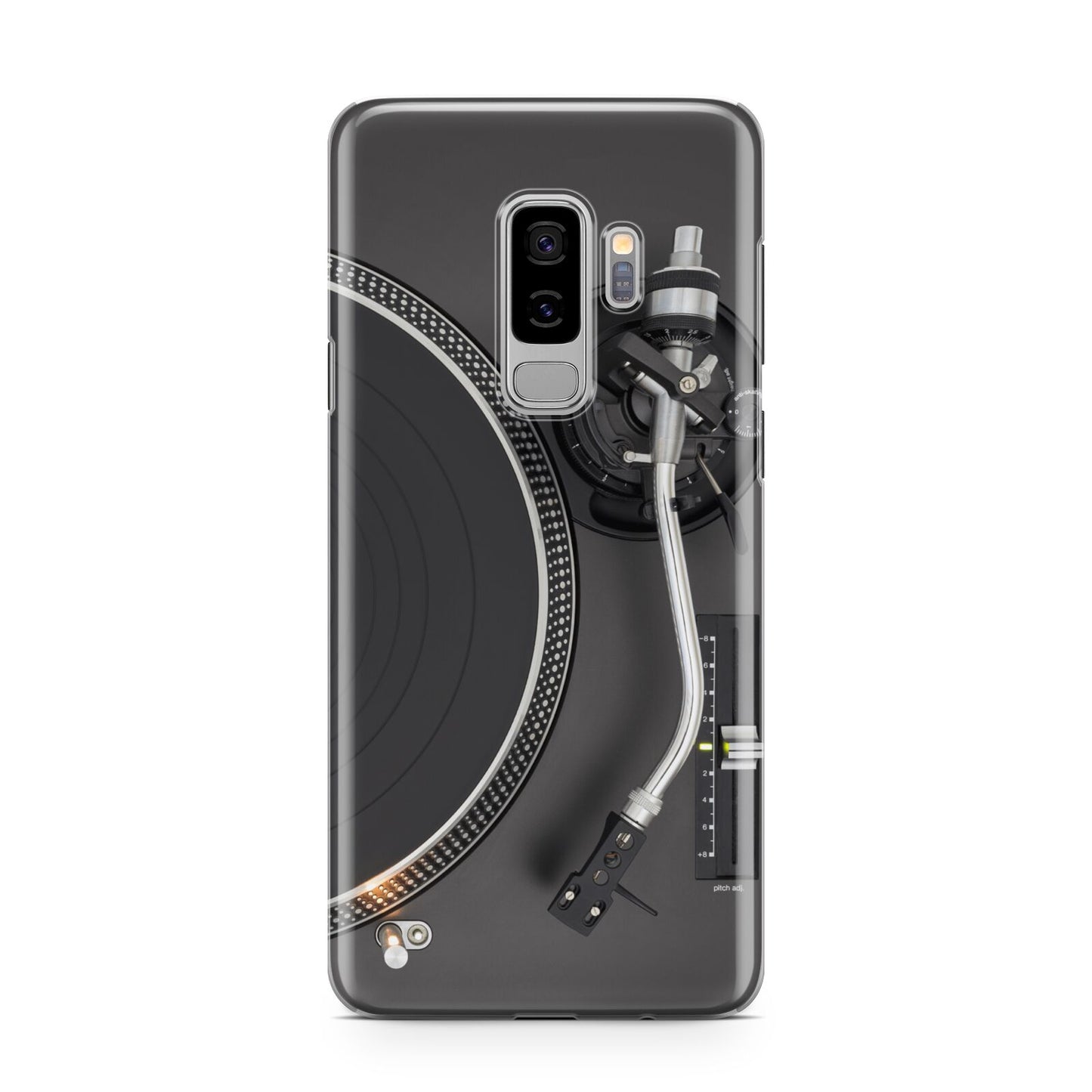 Vinyl Record Player Samsung Galaxy S9 Plus Case on Silver phone