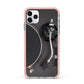Vinyl Record Player iPhone 11 Pro Max Impact Pink Edge Case