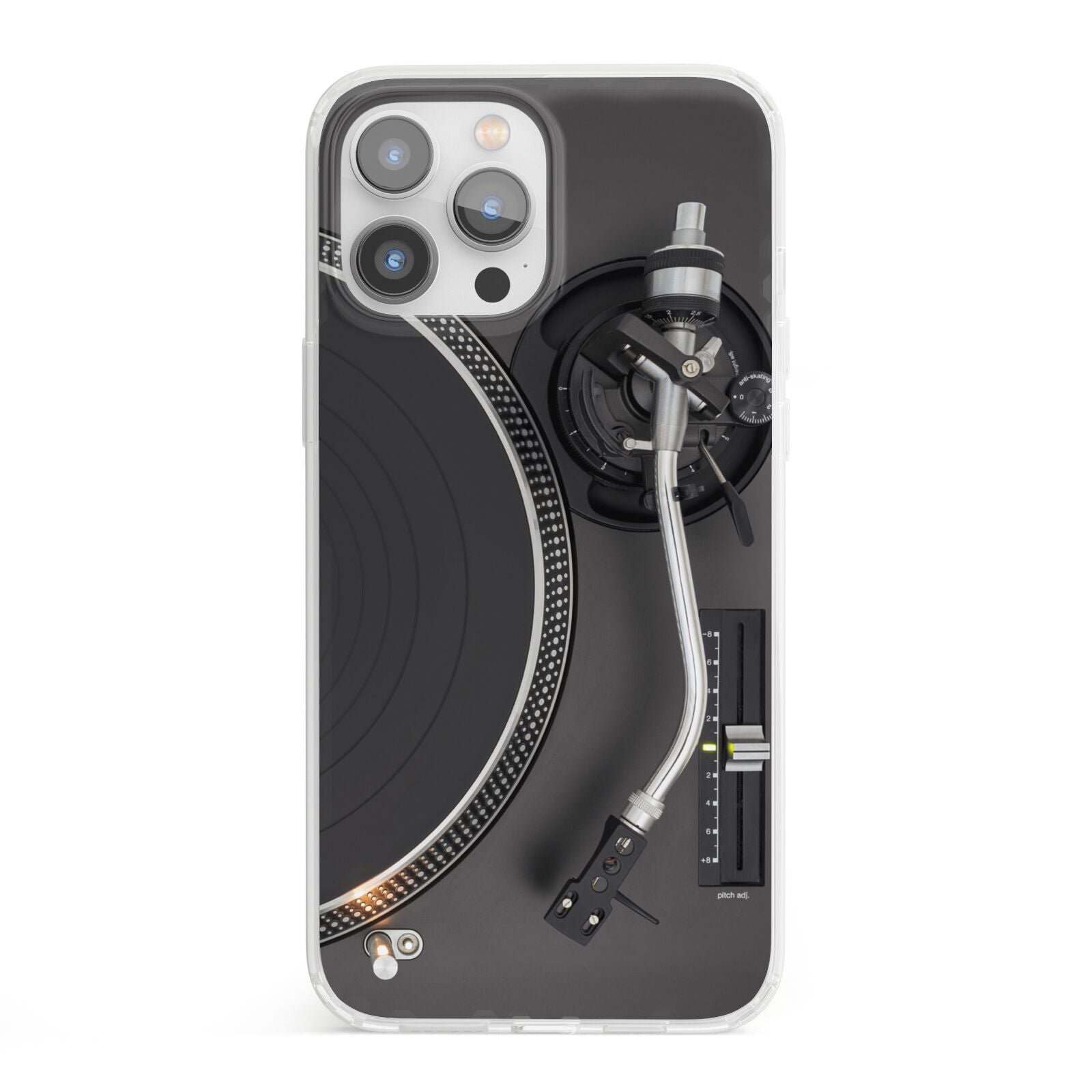 Vinyl Record Player iPhone 13 Pro Max Clear Bumper Case