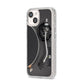 Vinyl Record Player iPhone 14 Glitter Tough Case Starlight Angled Image