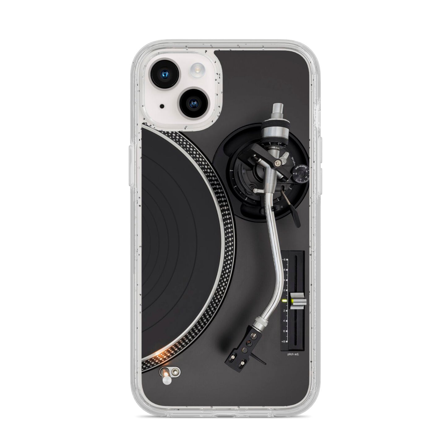 Vinyl Record Player iPhone 14 Plus Glitter Tough Case Starlight