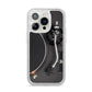 Vinyl Record Player iPhone 14 Pro Glitter Tough Case Silver