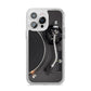 Vinyl Record Player iPhone 14 Pro Max Glitter Tough Case Silver