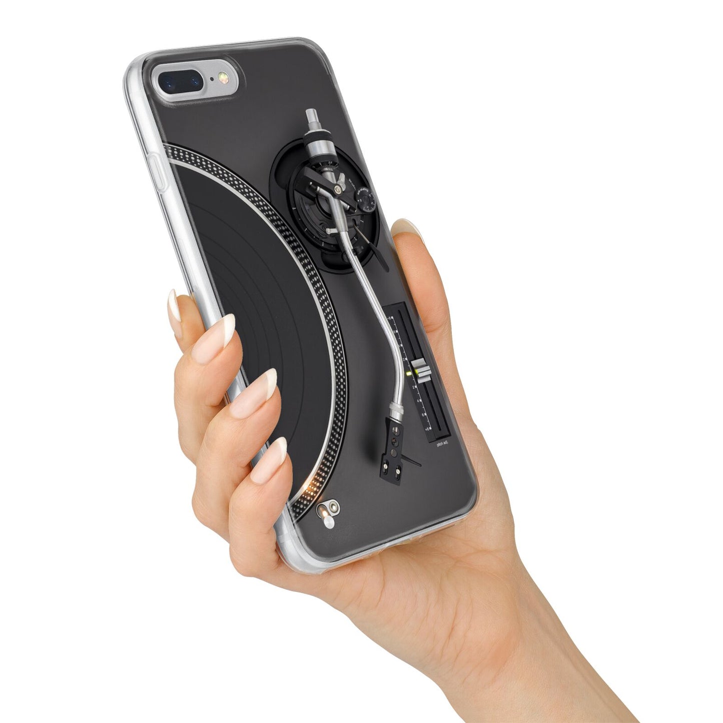 Vinyl Record Player iPhone 7 Plus Bumper Case on Silver iPhone Alternative Image