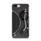 Vinyl Record Player iPhone 8 Plus 3D Snap Case on Gold Phone