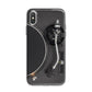 Vinyl Record Player iPhone X Bumper Case on Silver iPhone Alternative Image 1