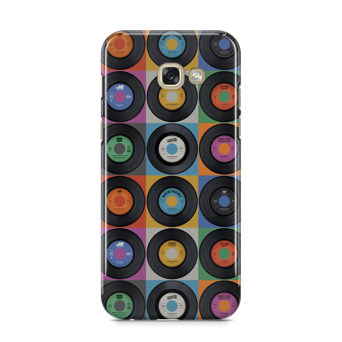 Vinyl Record Samsung Galaxy A5 2017 Case on gold phone