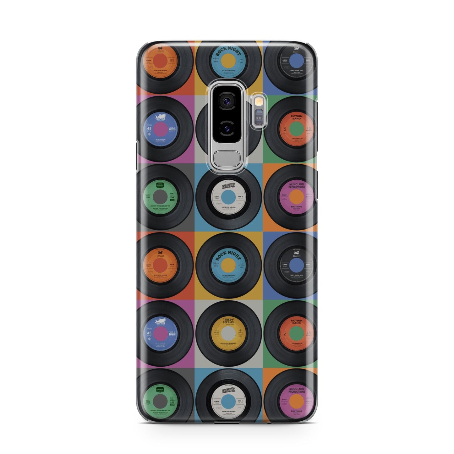 Vinyl Record Samsung Galaxy S9 Plus Case on Silver phone