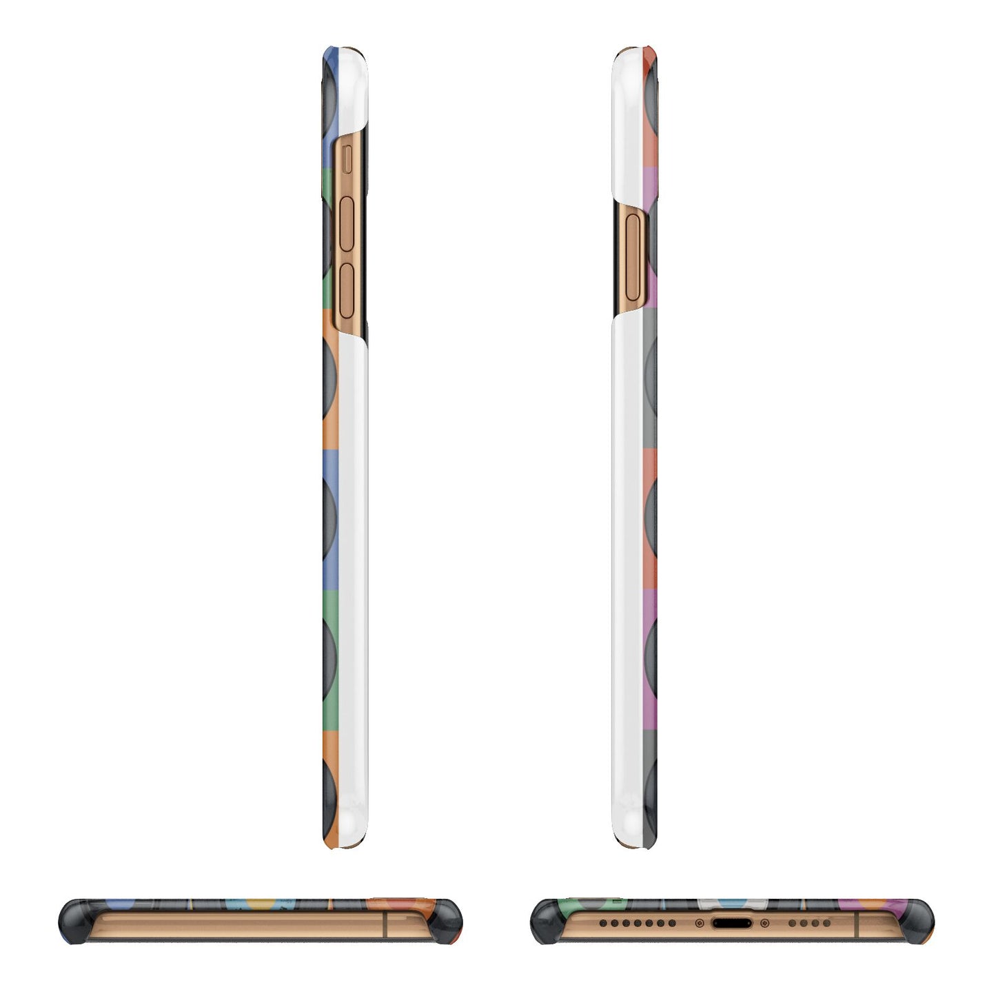 Vinyl Record iPhone 11 Pro Max 3D Snap Case Angle Images