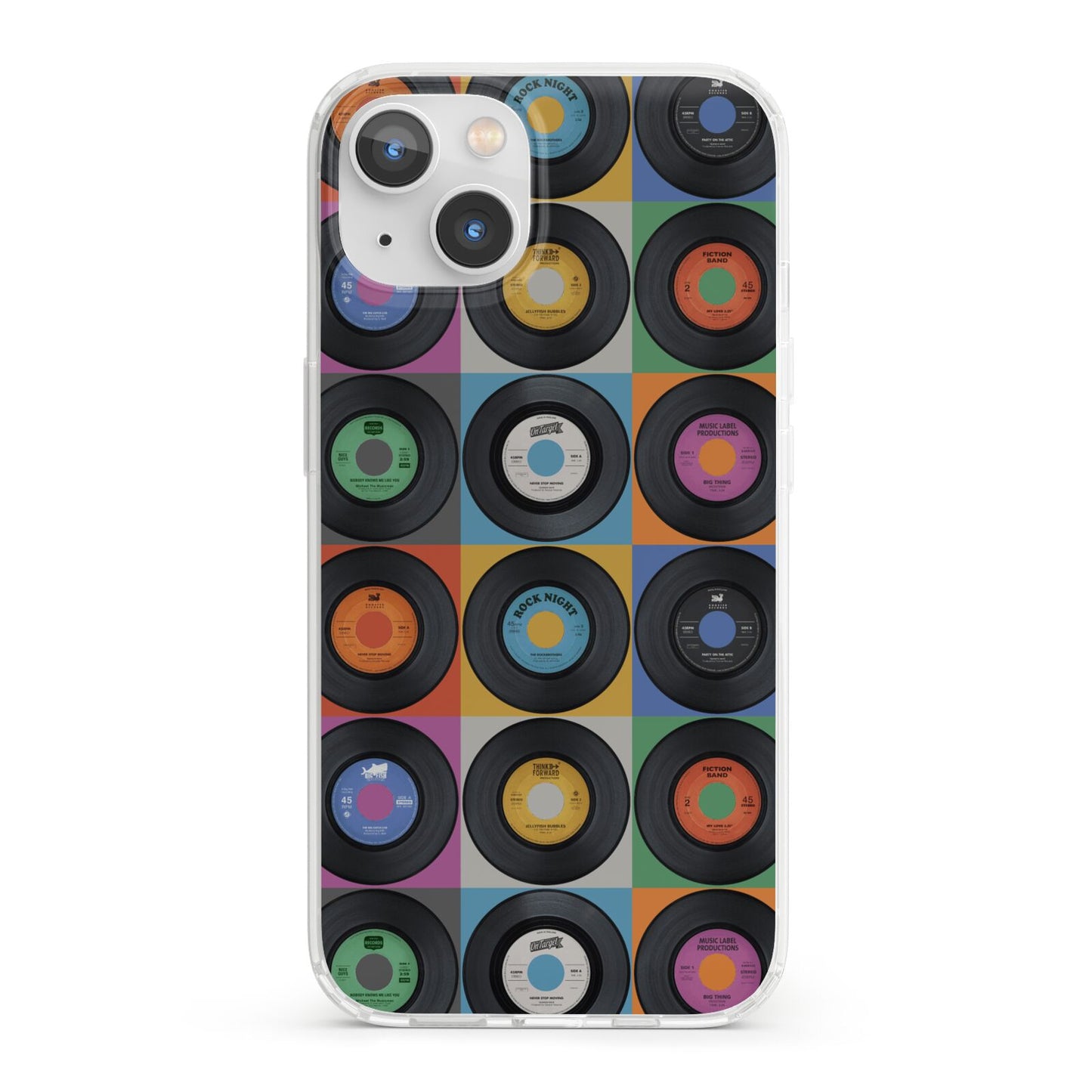 Vinyl Record iPhone 13 Clear Bumper Case