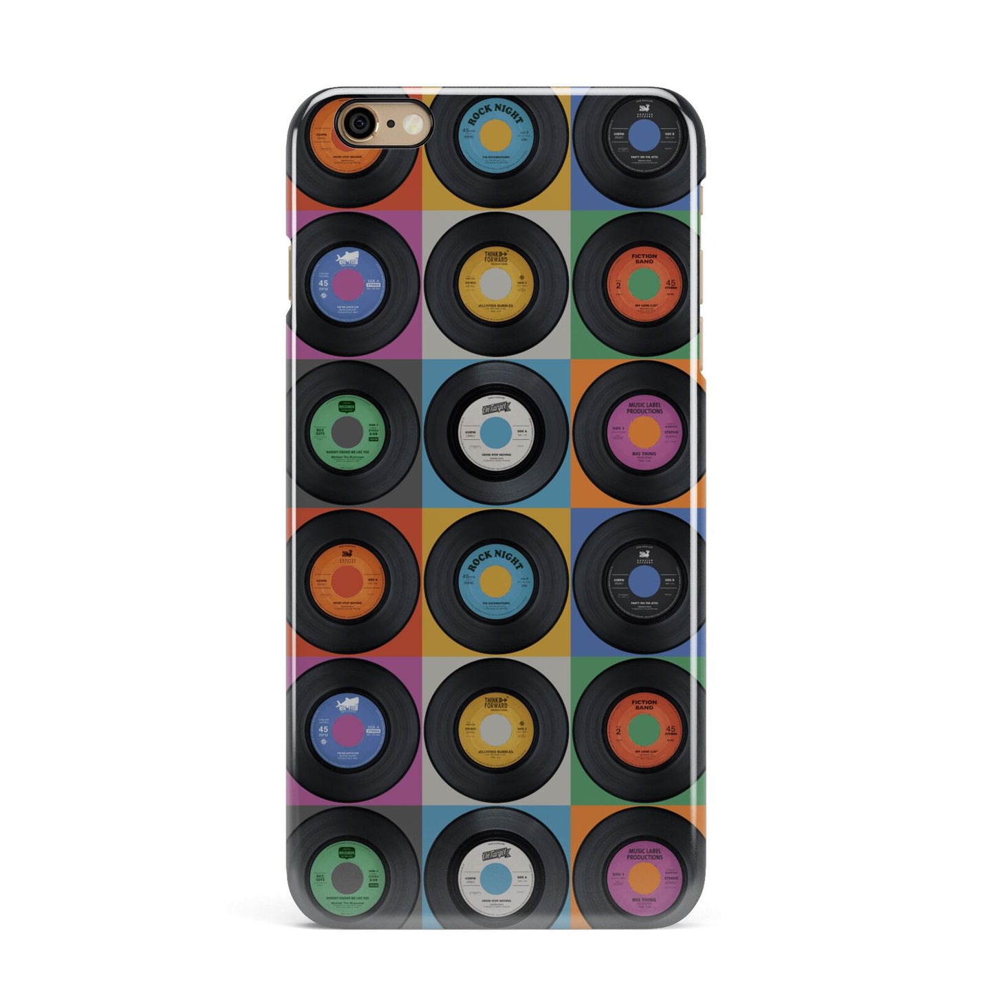 Vinyl Record iPhone 6 Plus 3D Snap Case on Gold Phone