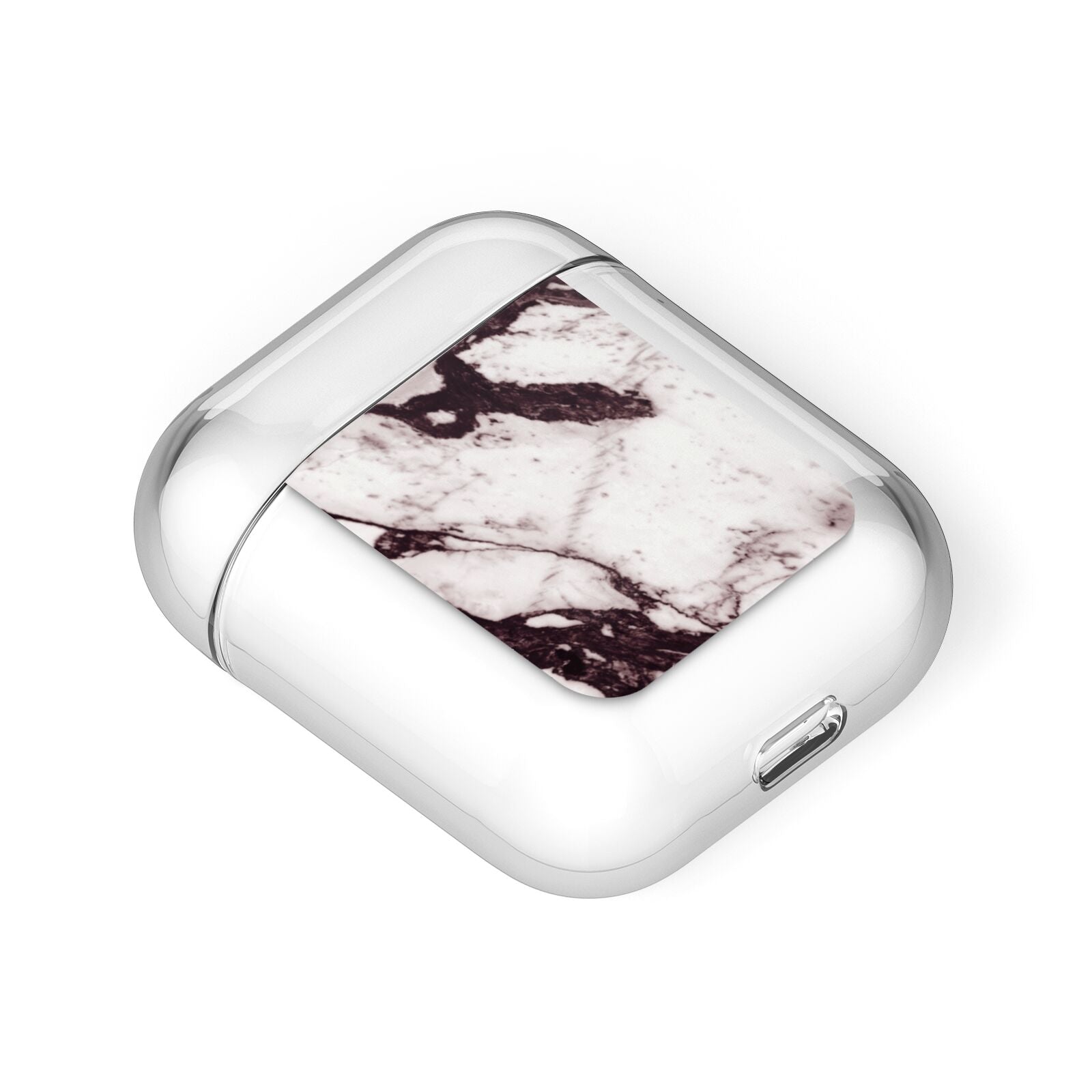 Viola Marble AirPods Case Laid Flat