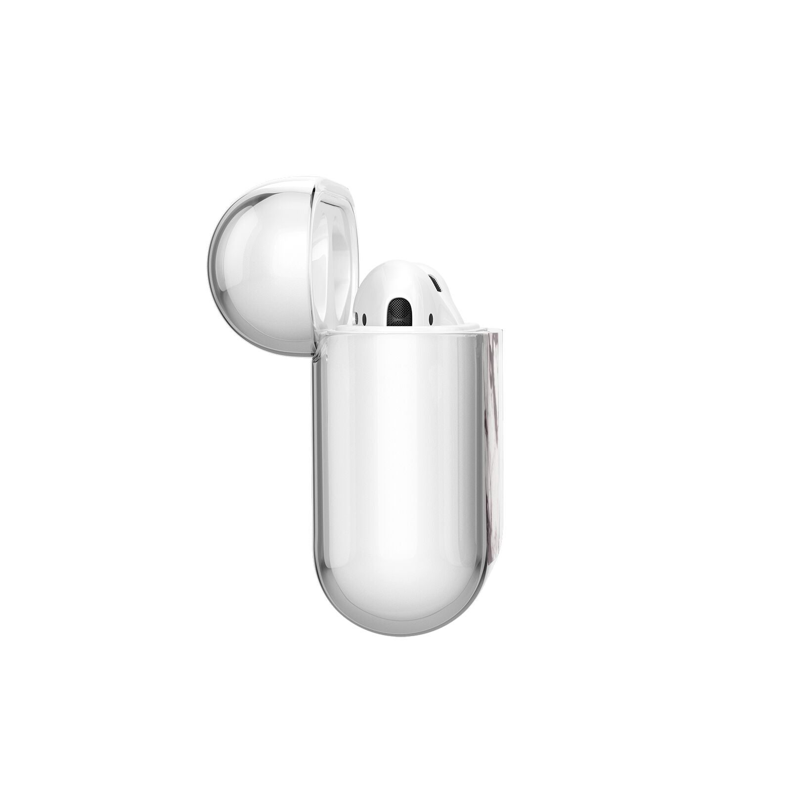 Viola Marble AirPods Case Side Angle