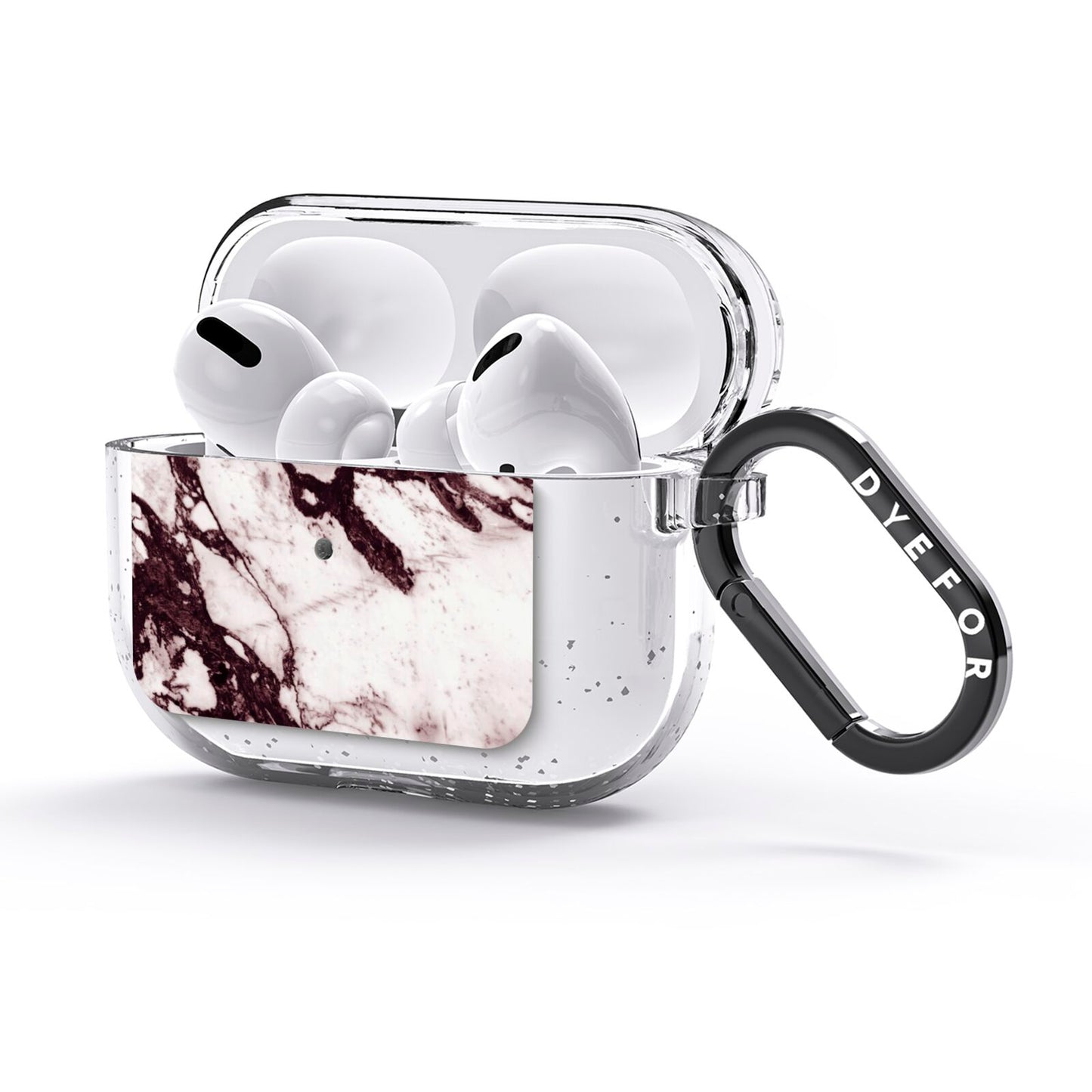 Viola Marble AirPods Glitter Case 3rd Gen Side Image