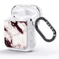 Viola Marble AirPods Glitter Case Side Image