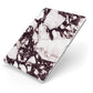 Viola Marble Apple iPad Case on Silver iPad Side View