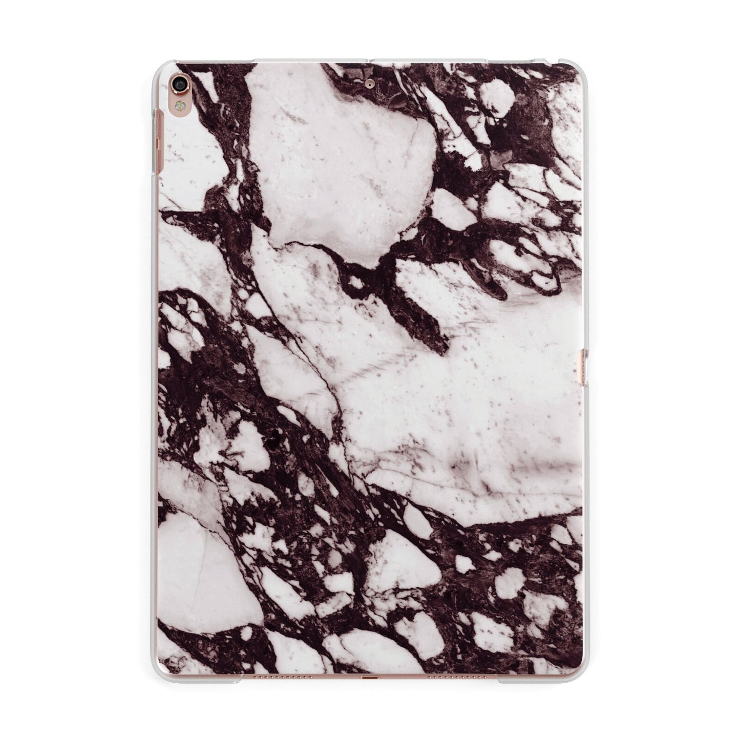 Viola Marble Apple iPad Rose Gold Case