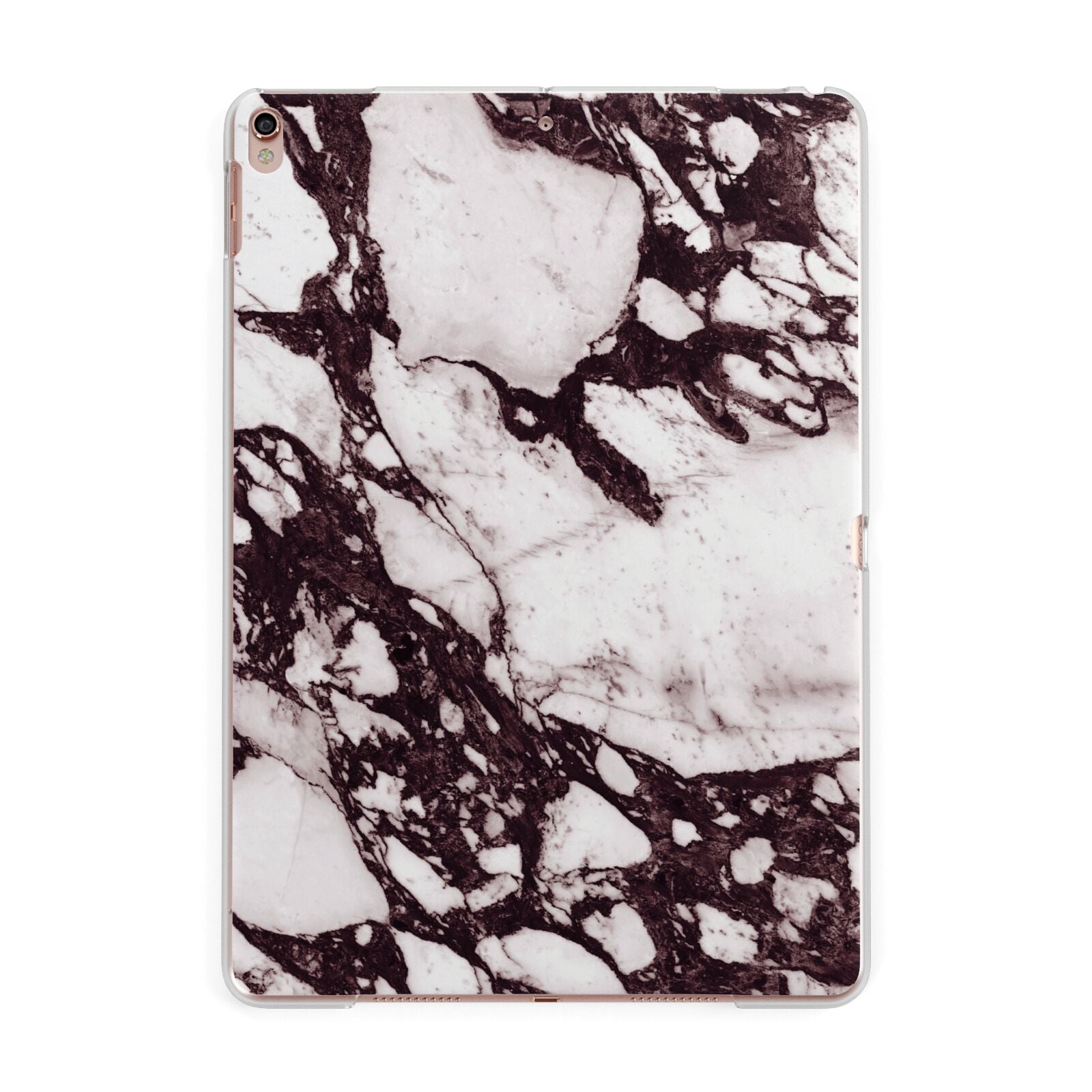 Viola Marble Apple iPad Rose Gold Case