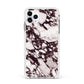 Viola Marble Apple iPhone 11 Pro Max in Silver with White Impact Case