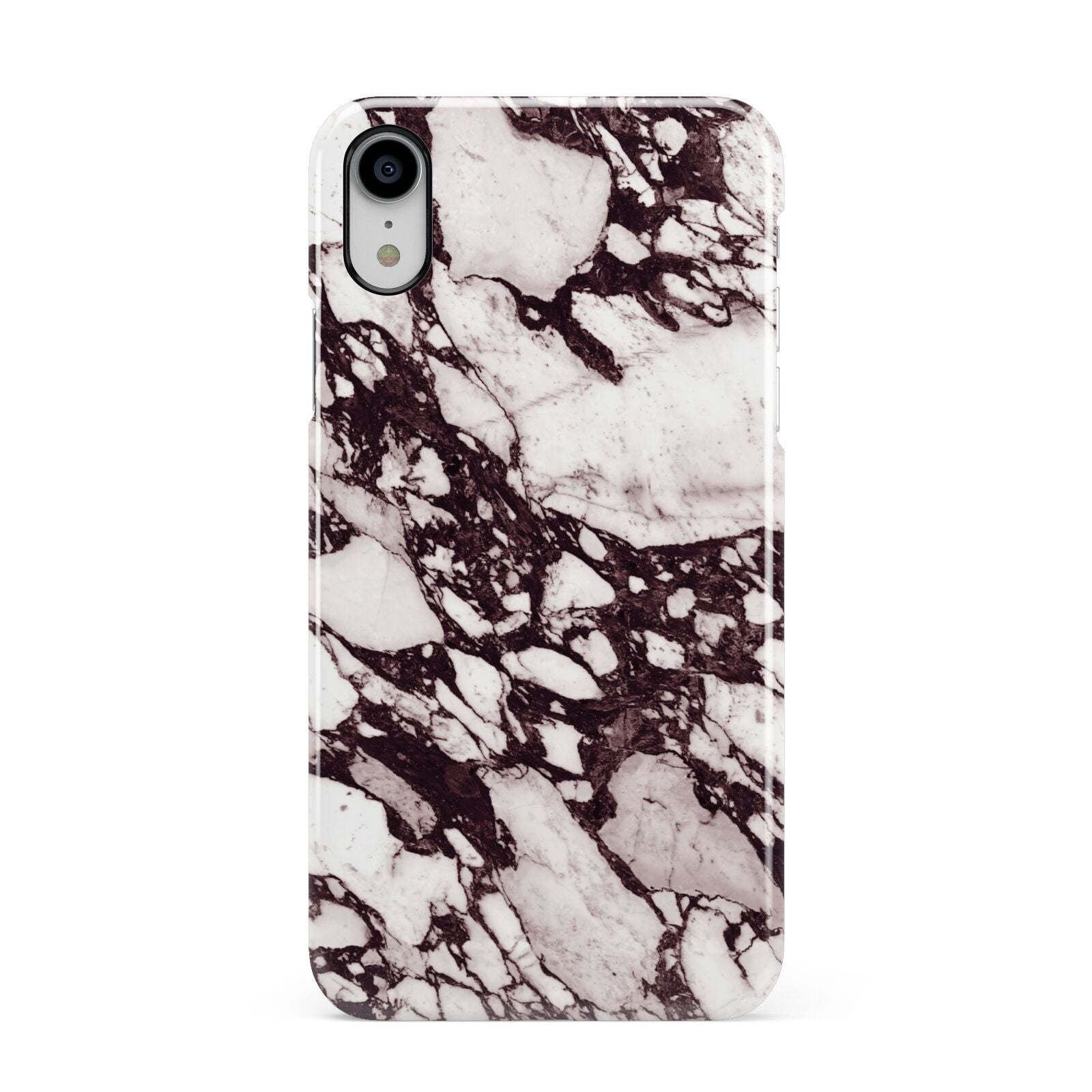 Viola Marble Apple iPhone XR White 3D Snap Case