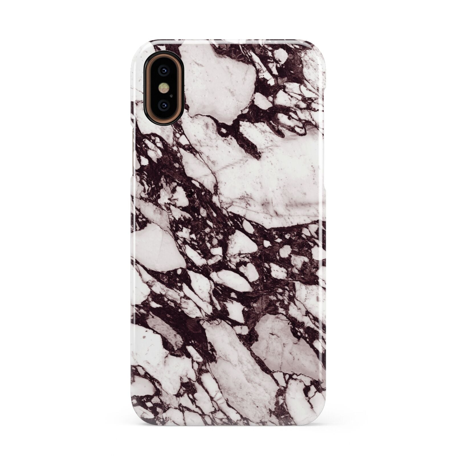 Viola Marble Apple iPhone XS 3D Snap Case