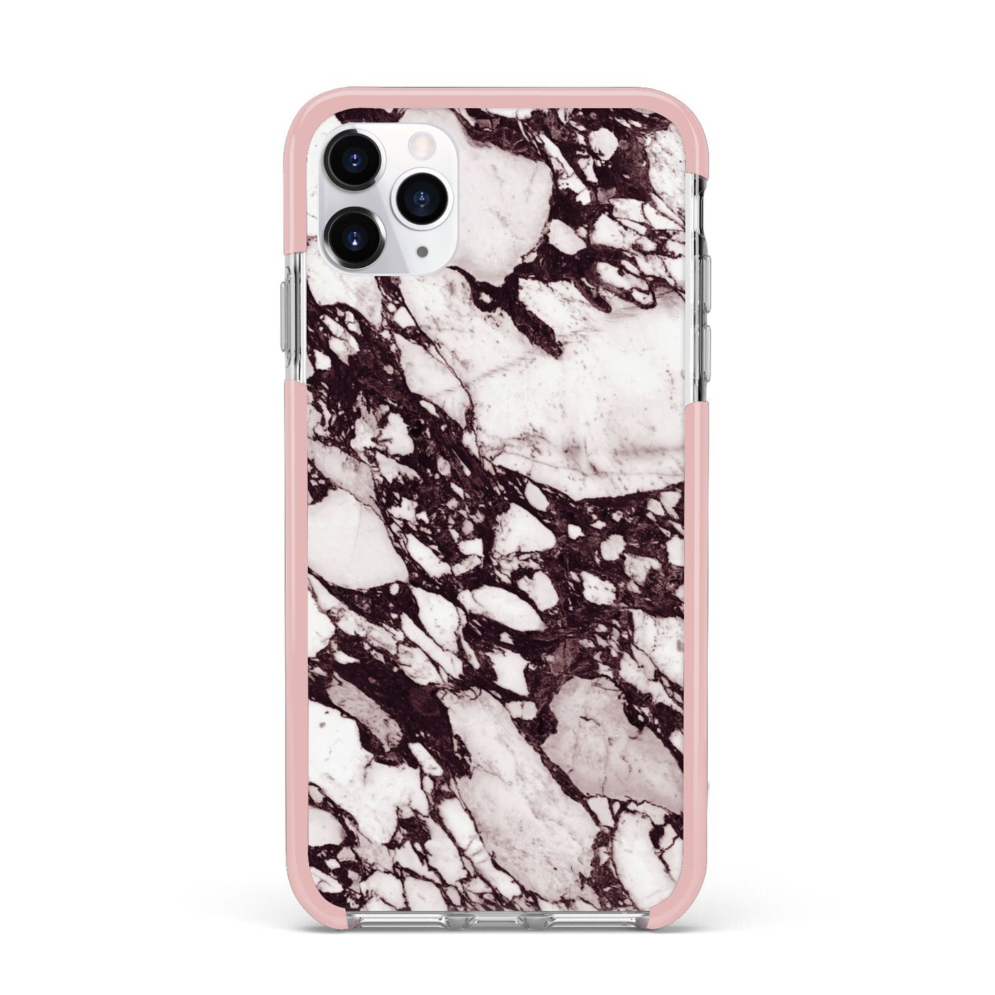 Viola Marble iPhone 11 Pro Max Impact Pink Edge Case