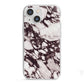 Viola Marble iPhone 13 Mini TPU Impact Case with White Edges