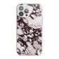 Viola Marble iPhone 13 Pro Max TPU Impact Case with White Edges