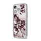 Viola Marble iPhone 14 Pro Max Glitter Tough Case Silver Angled Image