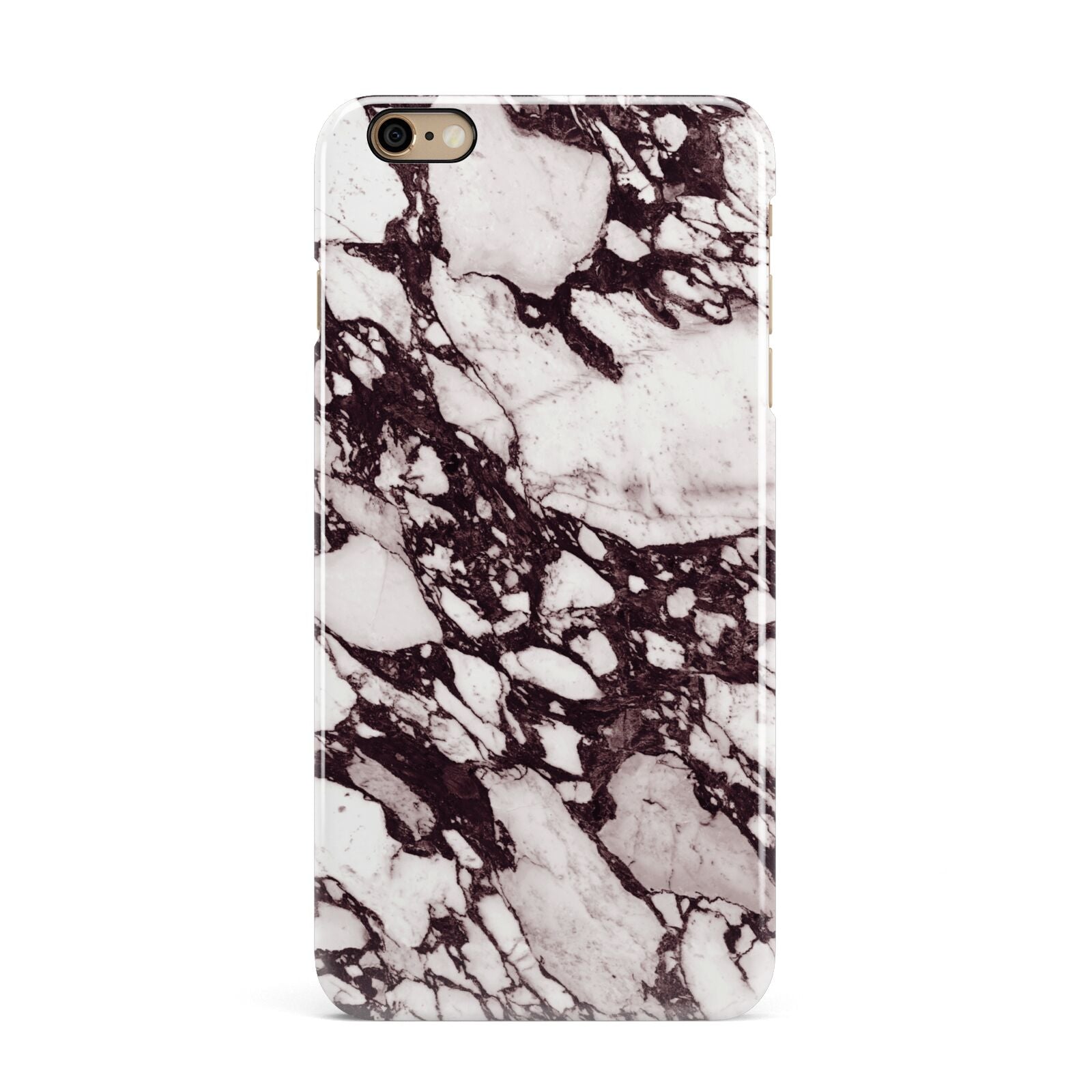 Viola Marble iPhone 6 Plus 3D Snap Case on Gold Phone