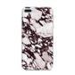 Viola Marble iPhone 7 Plus Bumper Case on Silver iPhone