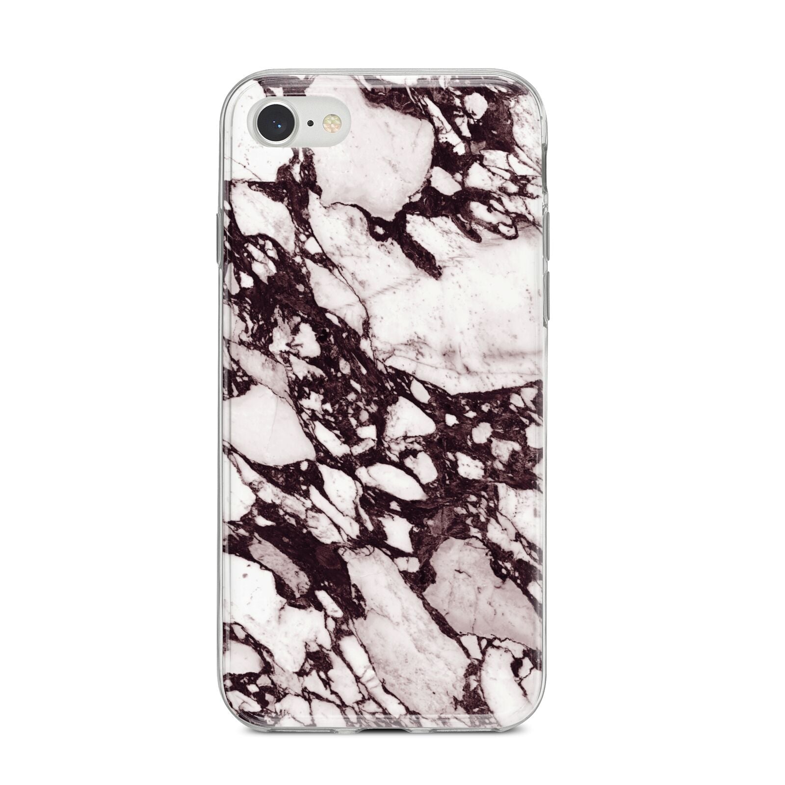 Viola Marble iPhone 8 Bumper Case on Silver iPhone