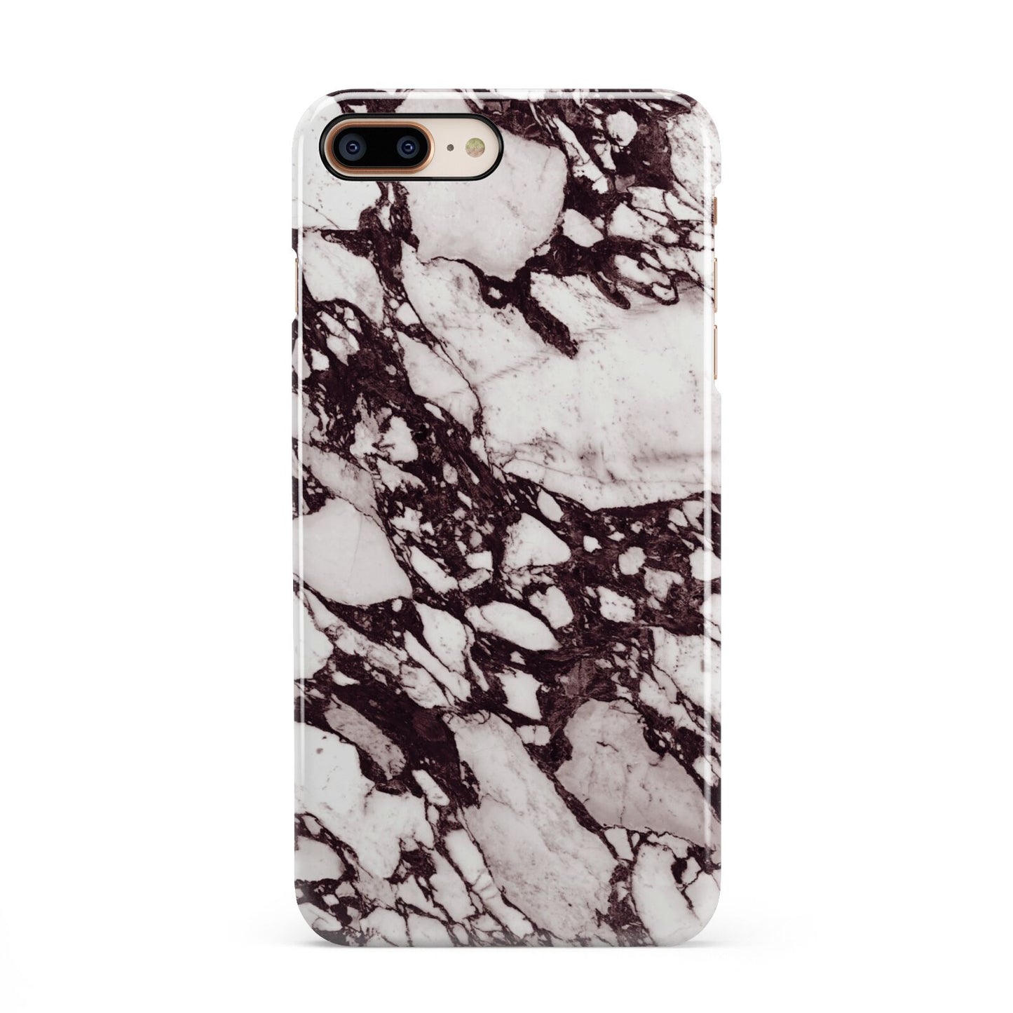 Viola Marble iPhone 8 Plus 3D Snap Case on Gold Phone