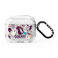 Wacky Purple and Orange Halloween Images AirPods Glitter Case 3rd Gen