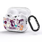 Wacky Purple and Orange Halloween Images AirPods Pro Glitter Case Side Image