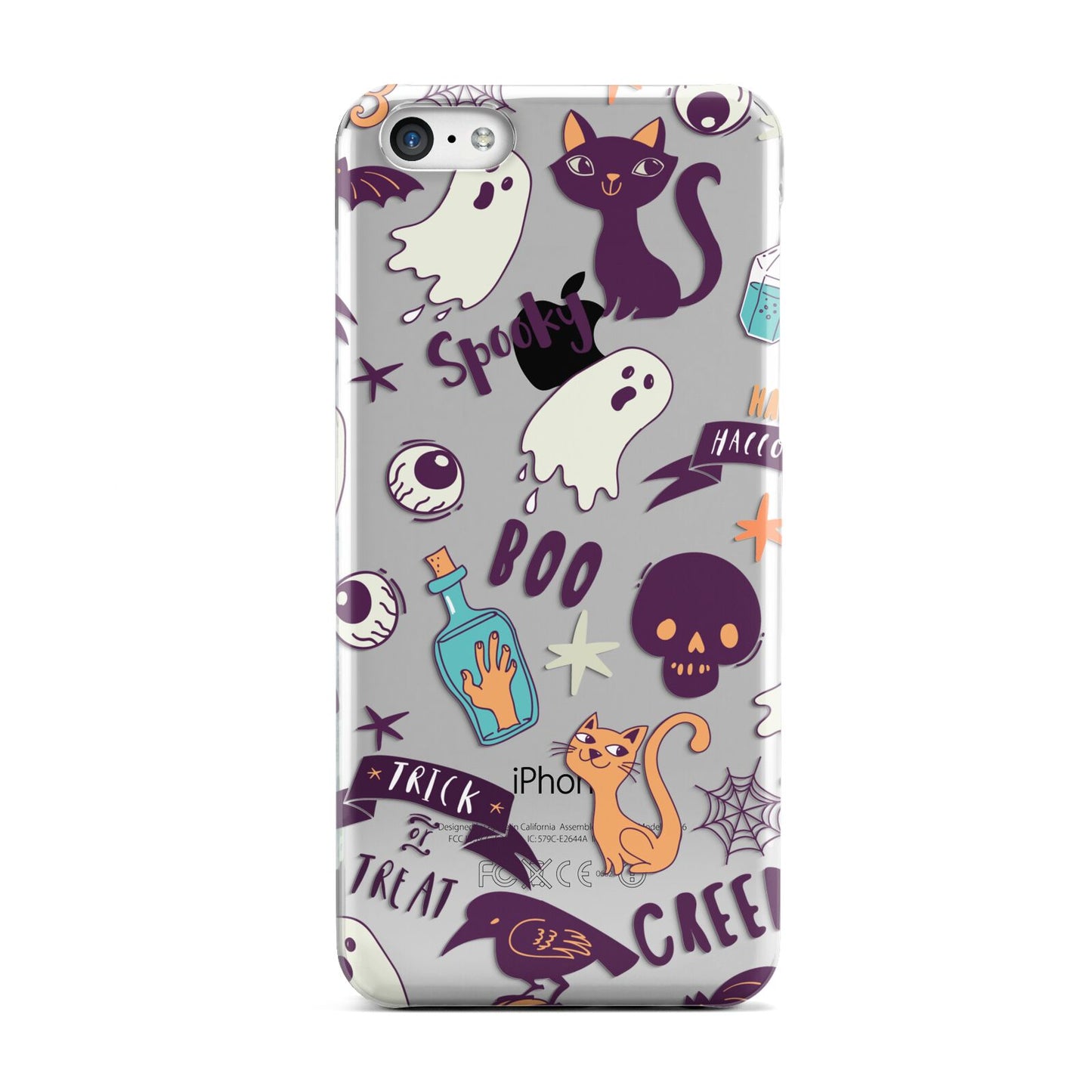 Wacky Purple and Orange Halloween Images Apple iPhone 5c Case