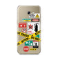 Warning Labels Samsung Galaxy A5 2017 Case on gold phone
