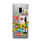 Warning Labels Samsung Galaxy S9 Plus Case on Silver phone