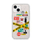 Warning Labels iPhone 14 Glitter Tough Case Starlight