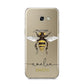 Watercolour Bee Personalised Name Samsung Galaxy A5 2017 Case on gold phone