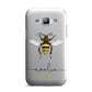 Watercolour Bee Personalised Name Samsung Galaxy J1 2015 Case