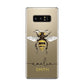 Watercolour Bee Personalised Name Samsung Galaxy Note 8 Case