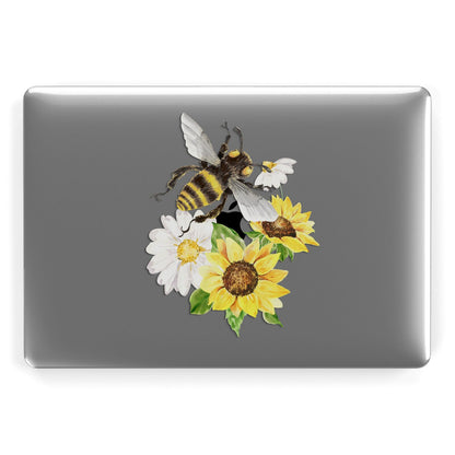 Watercolour Bee and Sunflowers Apple MacBook Case