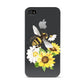 Watercolour Bee and Sunflowers Apple iPhone 4s Case