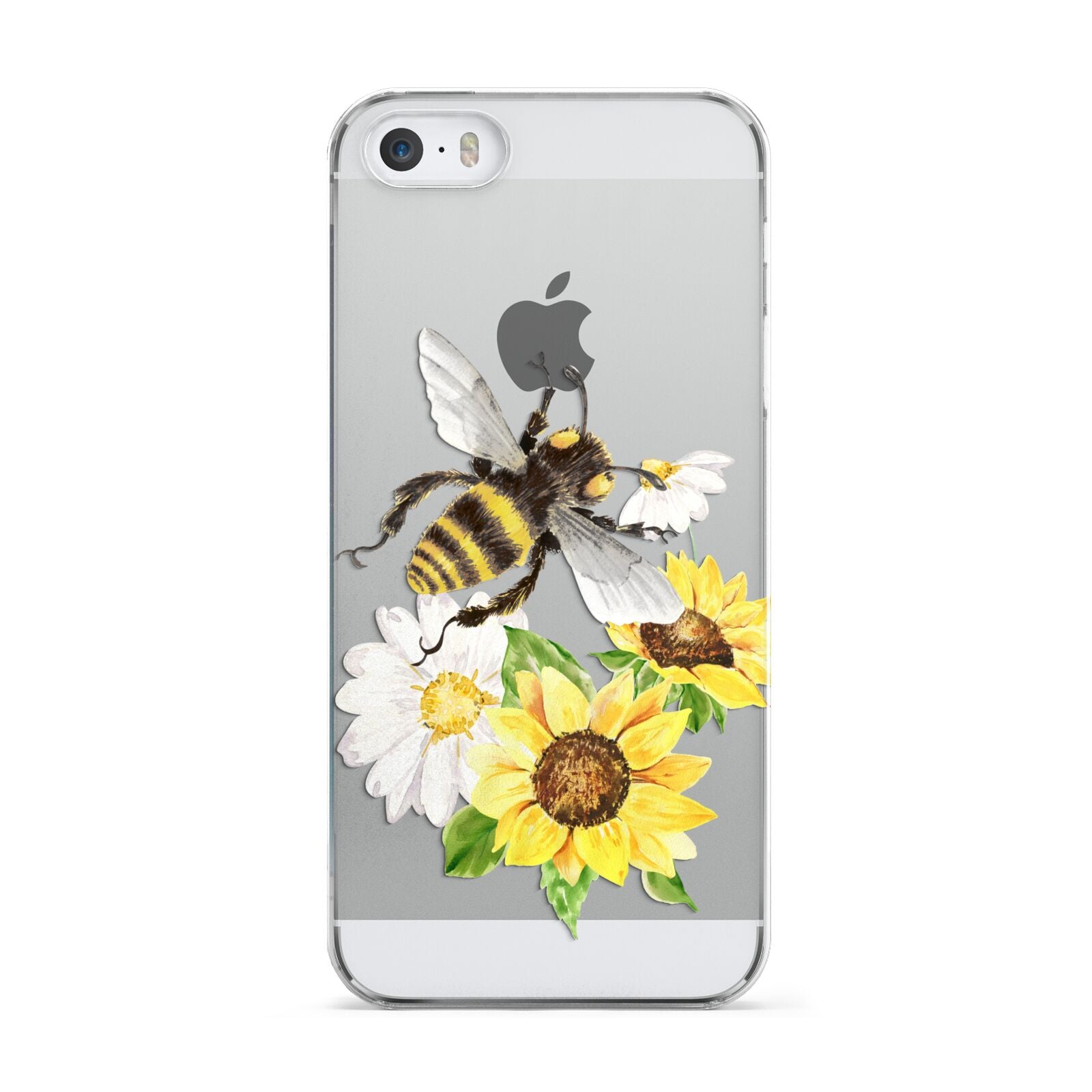 Watercolour Bee and Sunflowers Apple iPhone 5 Case