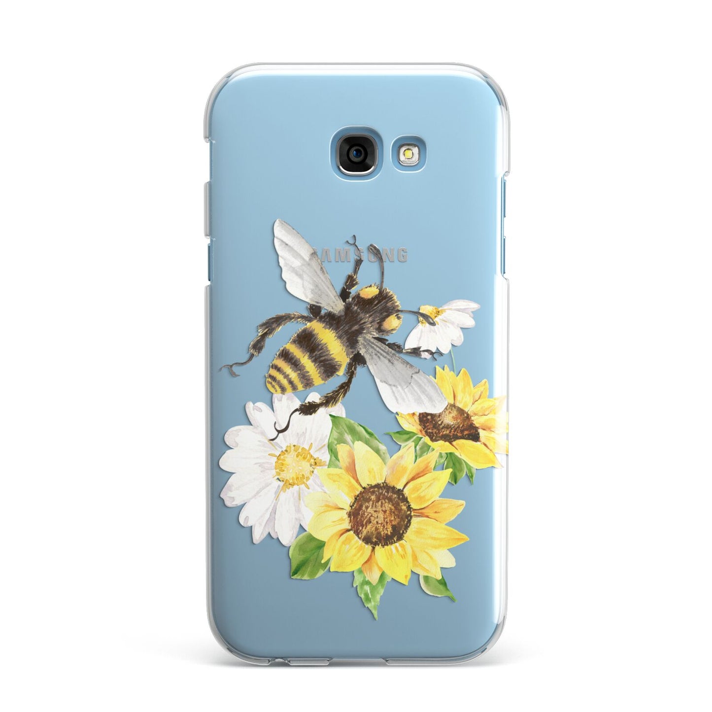 Watercolour Bee and Sunflowers Samsung Galaxy A7 2017 Case