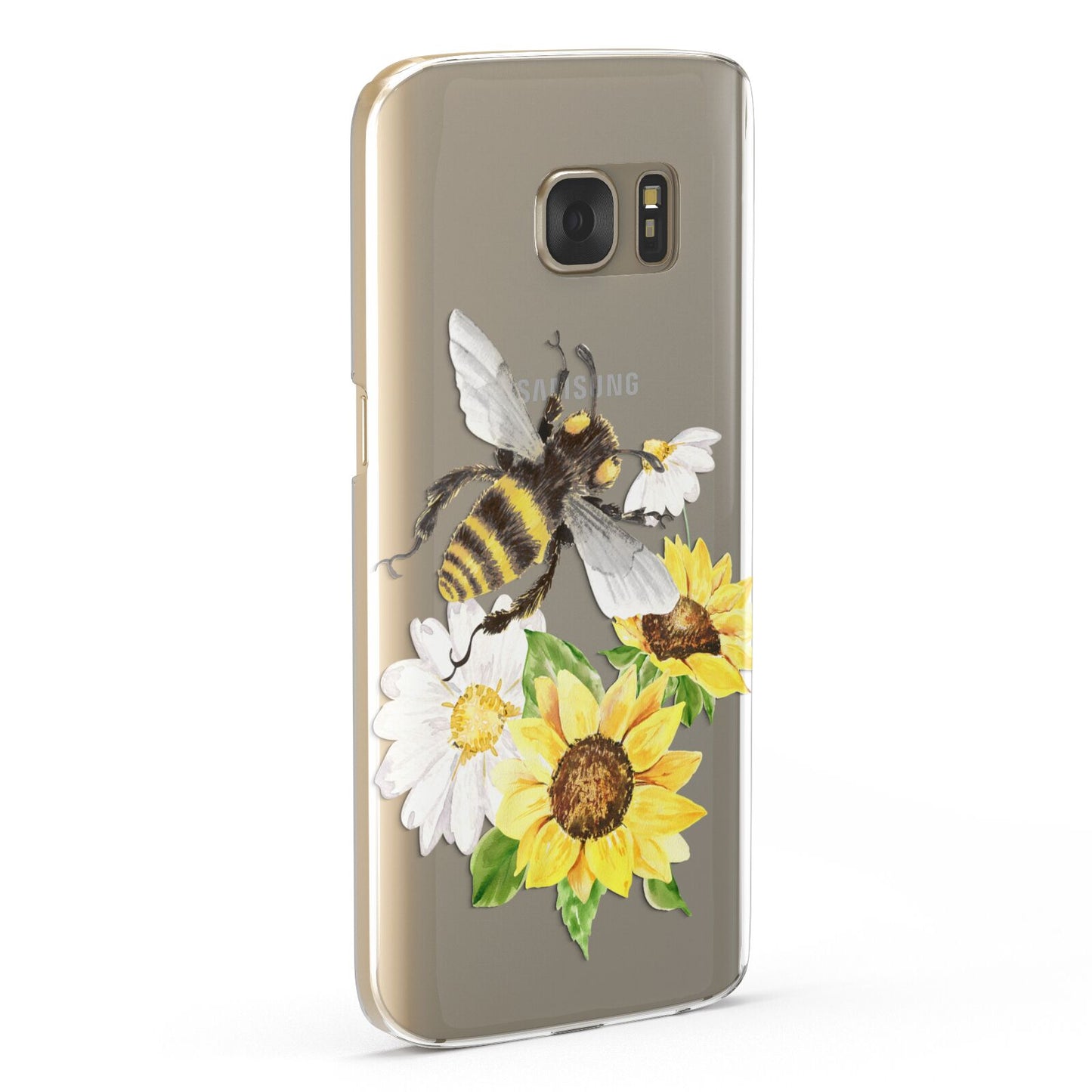 Watercolour Bee and Sunflowers Samsung Galaxy Case Fourty Five Degrees